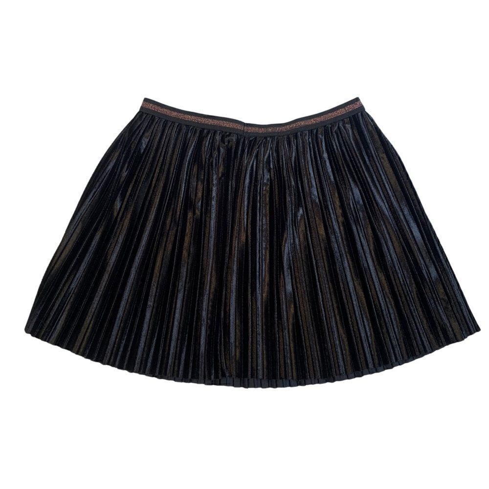Girls Epic Threads Black Pleated Velour Skirt - Picture 4 of 7